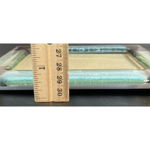 Appalachian Springs Framed Fused Glass In Watercolors Holds 4x6 Picture - Picture 7 of 7